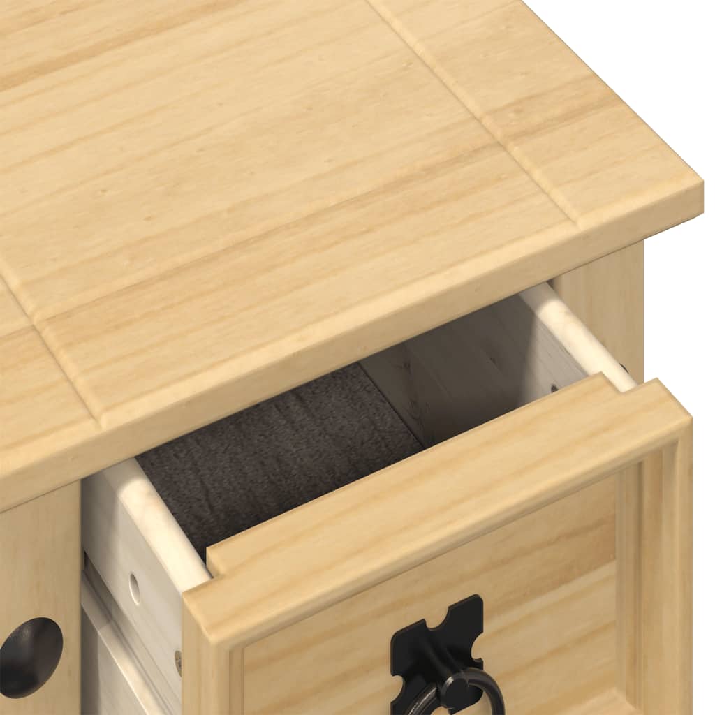 Porta Piante Corona 30X30X73 Cm In Legno Massello Di Pino