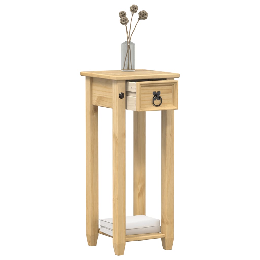 Porta Piante Corona 30X30X73 Cm In Legno Massello Di Pino