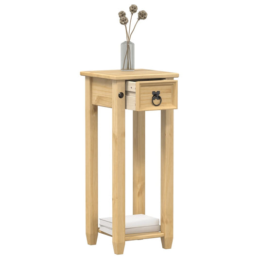 Porta Piante Corona 30X30X73 Cm In Legno Massello Di Pino