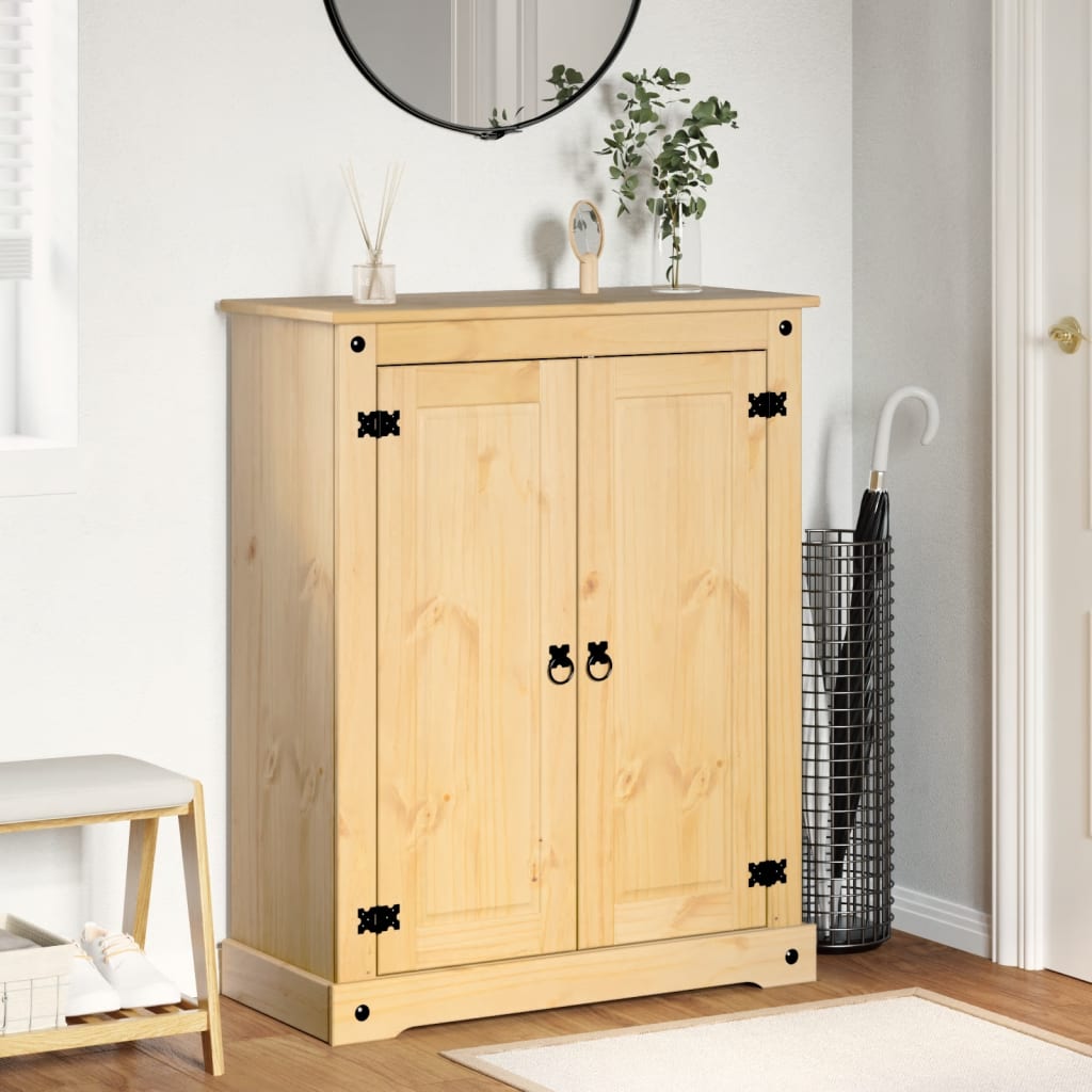 Scarpiera Corona 86X38,5X108 Cm In Legno Massello Di Pino