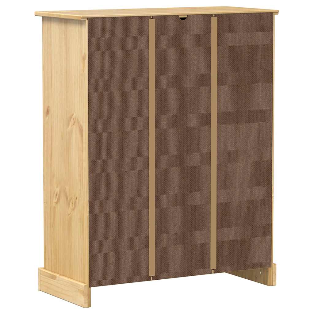 Scarpiera Corona 86X38,5X108 Cm In Legno Massello Di Pino