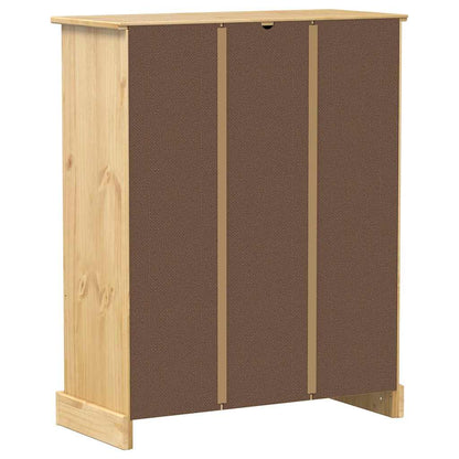 Scarpiera Corona 86X38,5X108 Cm In Legno Massello Di Pino
