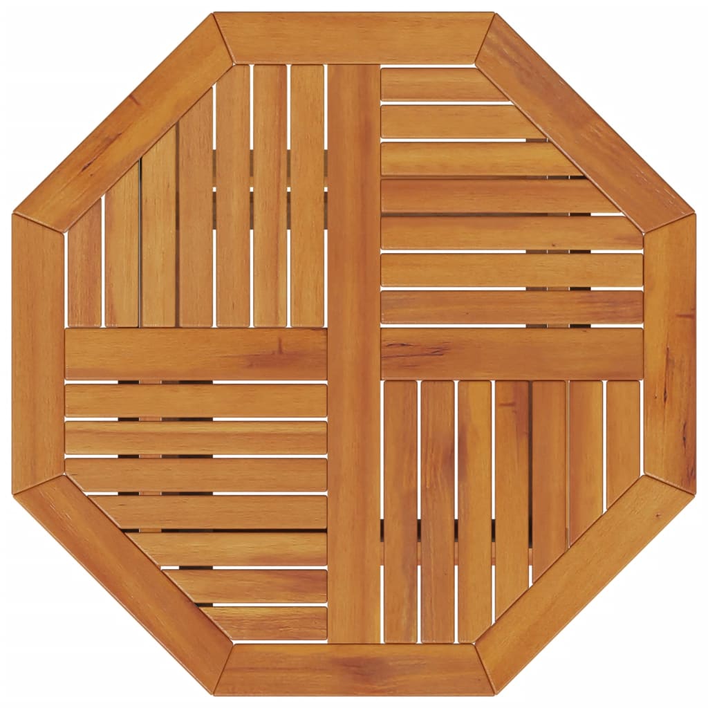 Tavolo Da Giardino Pieghevole Ø70X75Cm Legno Massello Di Acacia