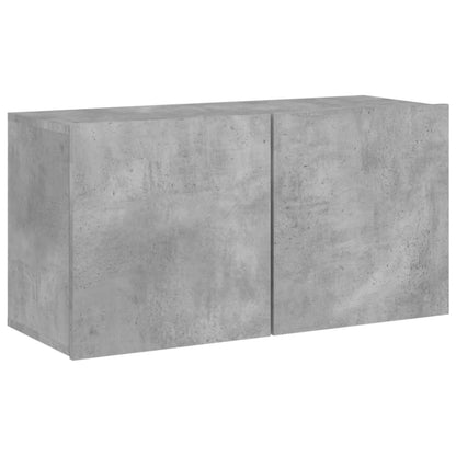Mobili Tv A Muro Con Led 5Pz Legno Multistrato