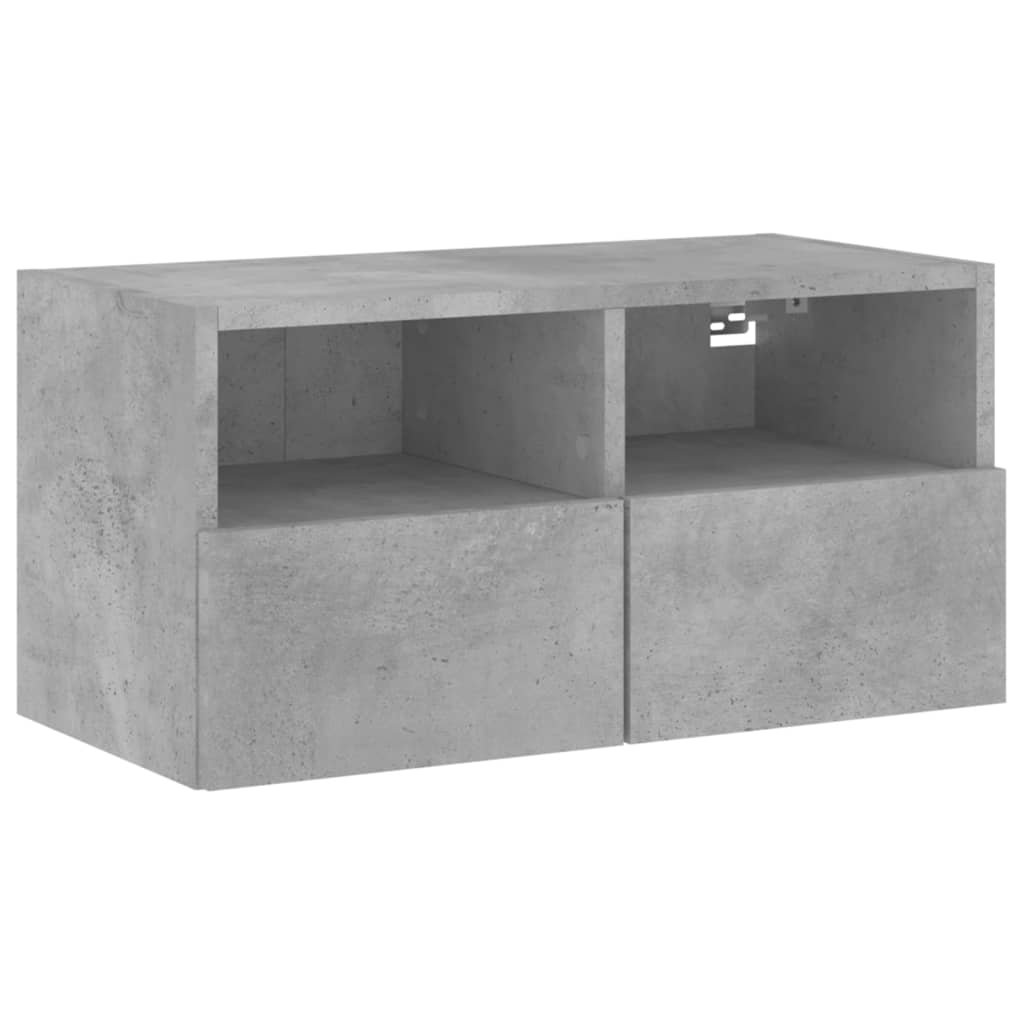Mobili Tv A Muro Con Led 5Pz Legno Multistrato