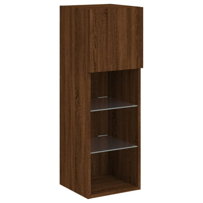 Mobili Tv A Muro 4Pz Con Luci Led
