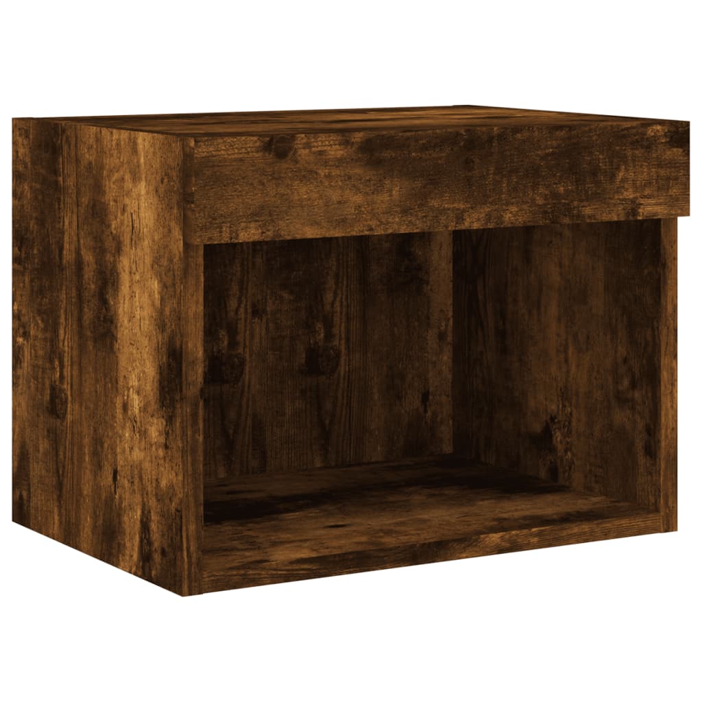Mobili Tv A Muro Con Led 7Pz In Legno Multistrato