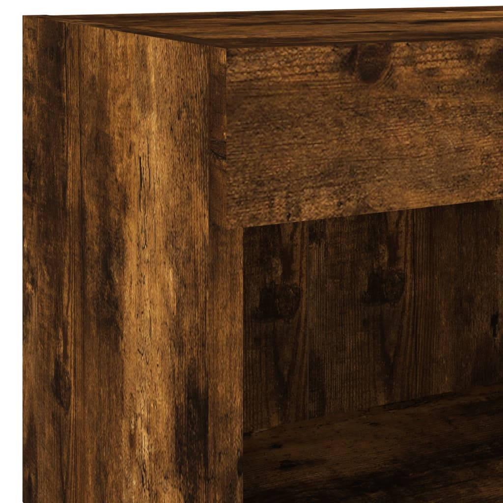 Mobili Tv A Muro Con Led 7Pz In Legno Multistrato