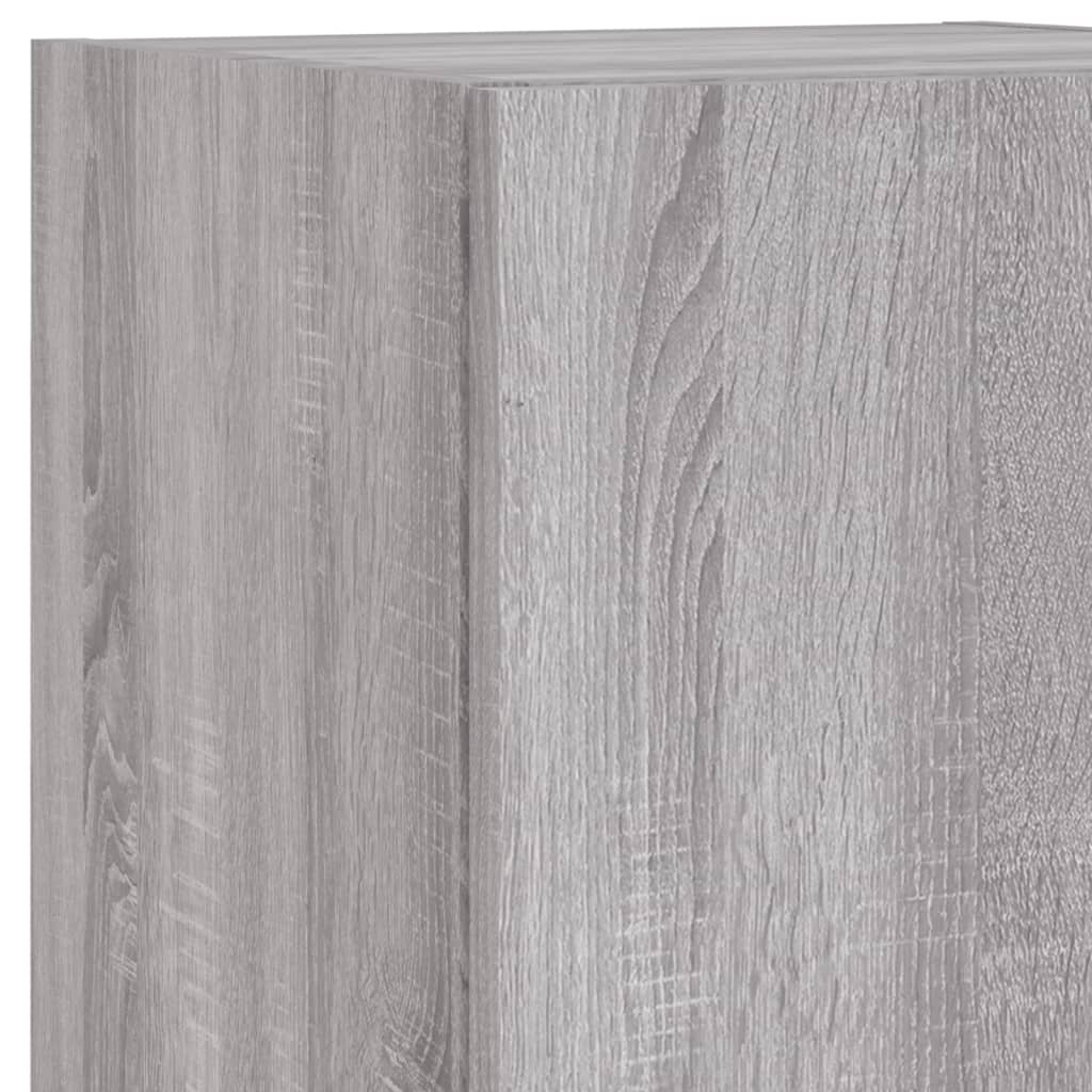 Mobili Tv A Muro Con Led 4Pz In Legno Multistrato