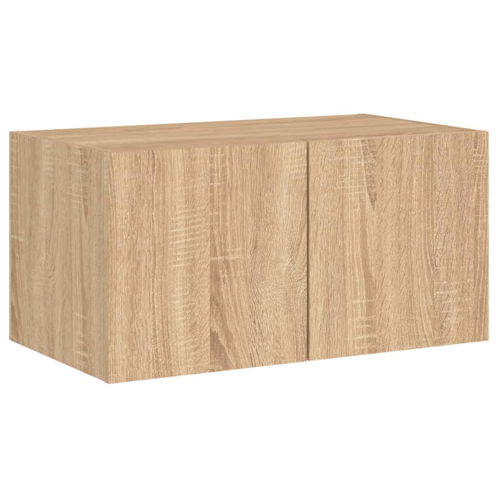 Mobili Tv A Muro Con Led 6Pz Legno Multistrato
