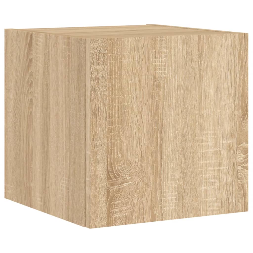 Mobili Tv A Muro Con Led 6Pz Legno Multistrato