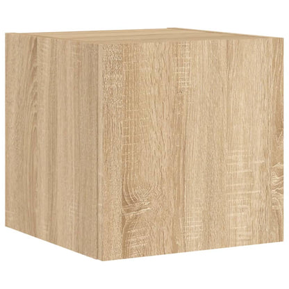 Mobili Tv A Muro Con Led 6Pz Legno Multistrato