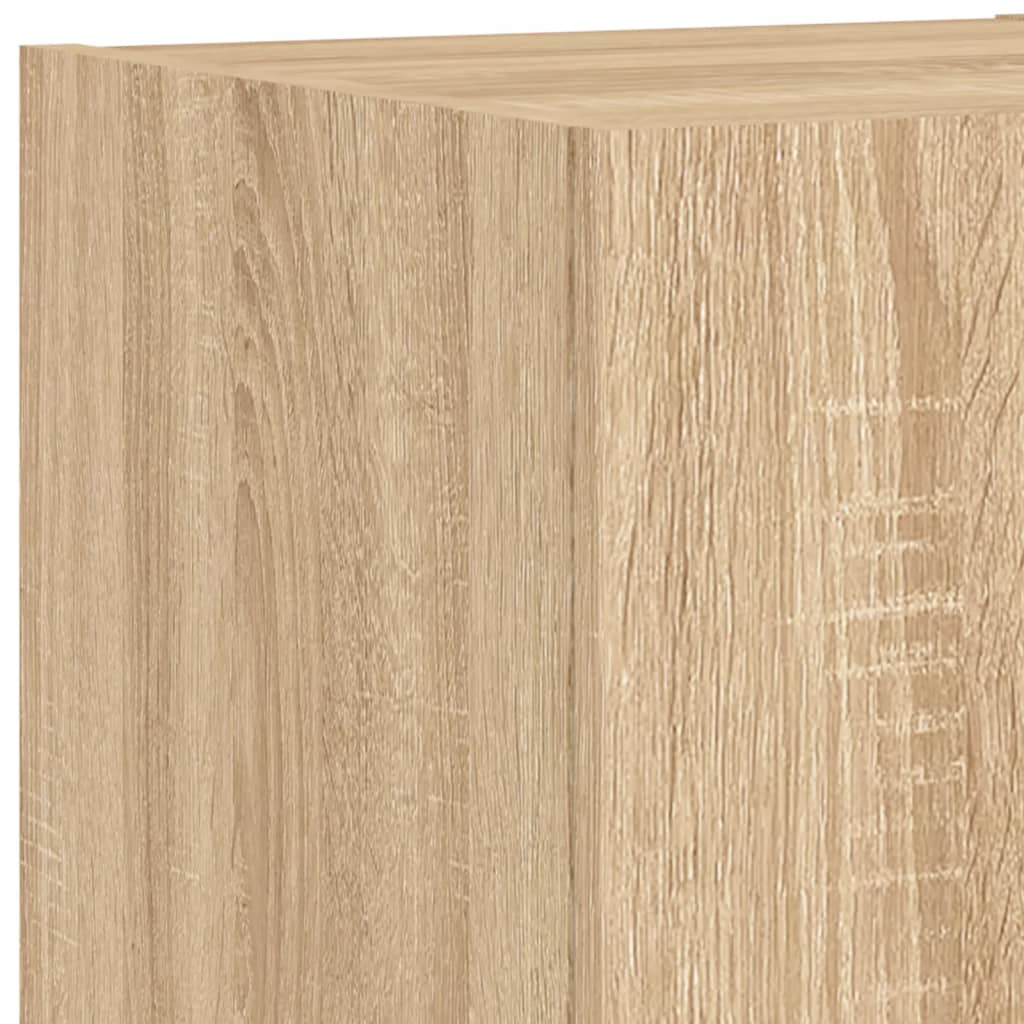 Mobili Tv A Muro Con Led 6Pz Legno Multistrato