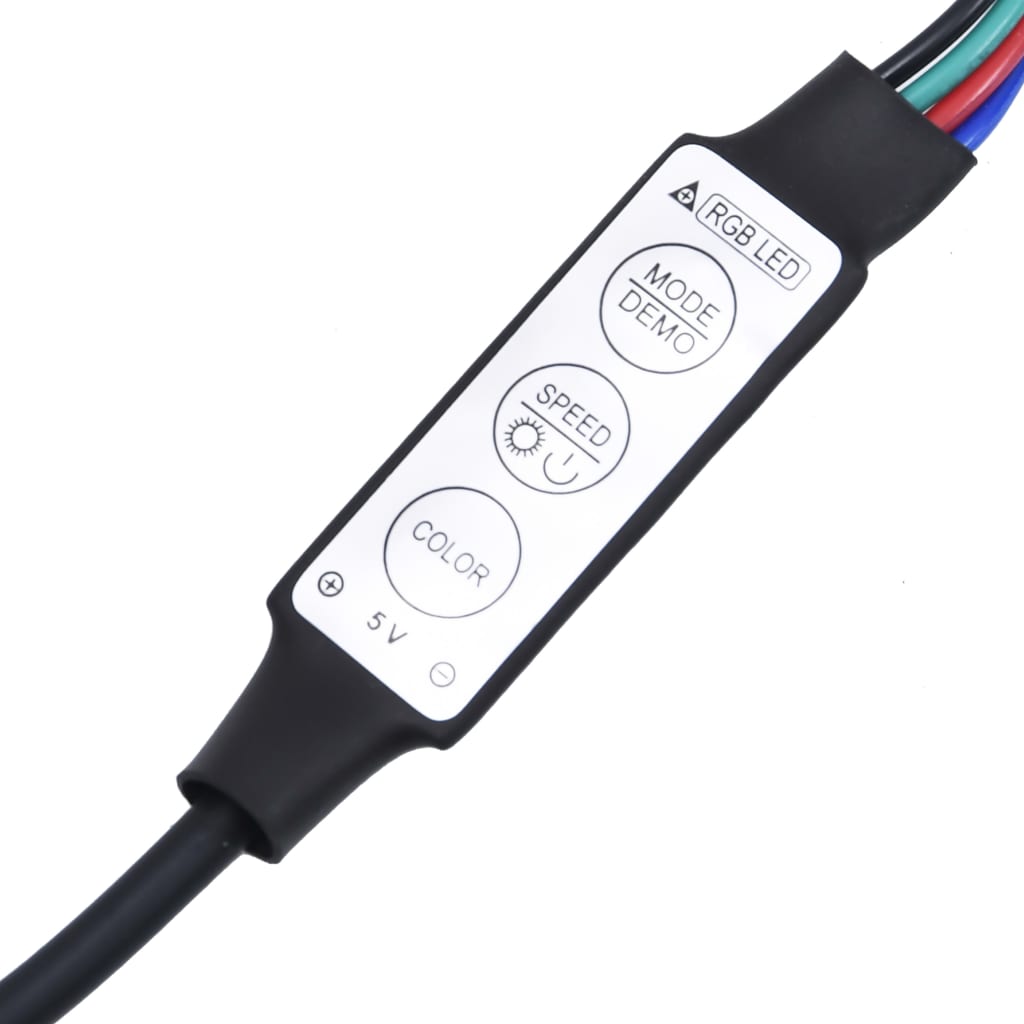 Mobili Tv A Muro Con Led 4Pz In Legno Multistrato