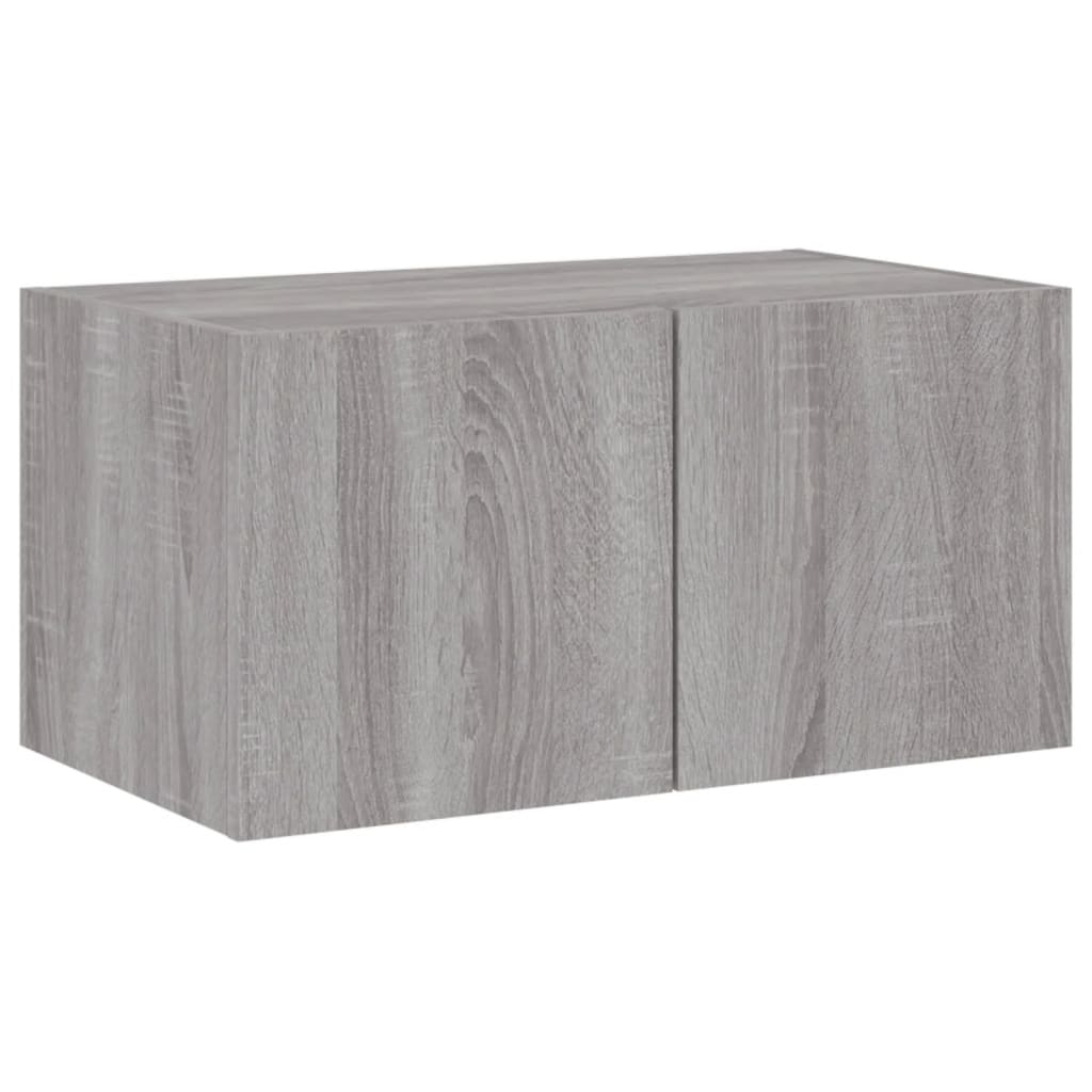Mobili Tv A Muro Con Led 4Pz In Legno Multistrato