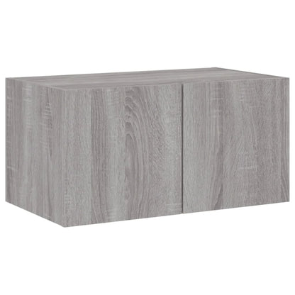 Mobili Tv A Muro Con Led 4Pz In Legno Multistrato