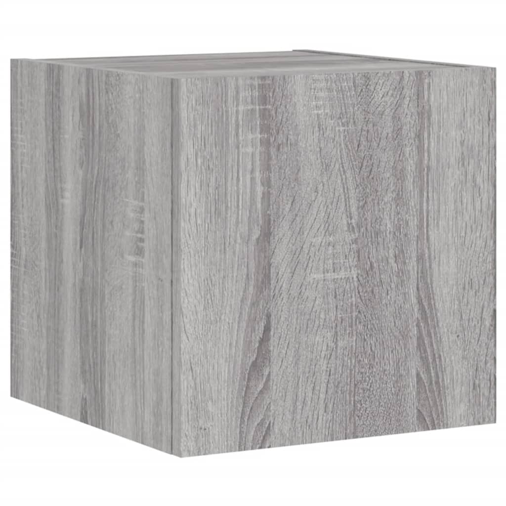 Mobili Tv A Muro Con Led 6Pz Legno Multistrato