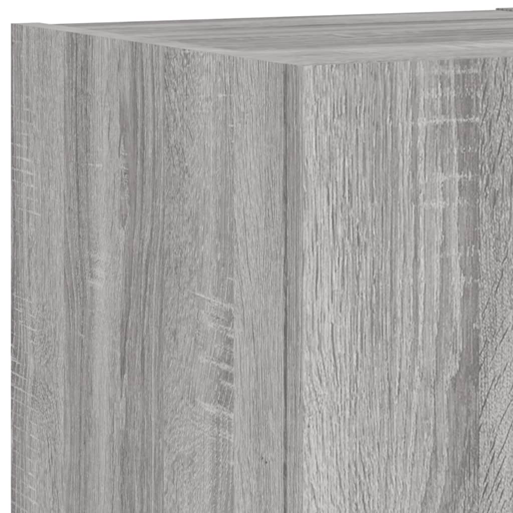 Mobili Tv A Muro Con Led 6Pz Legno Multistrato