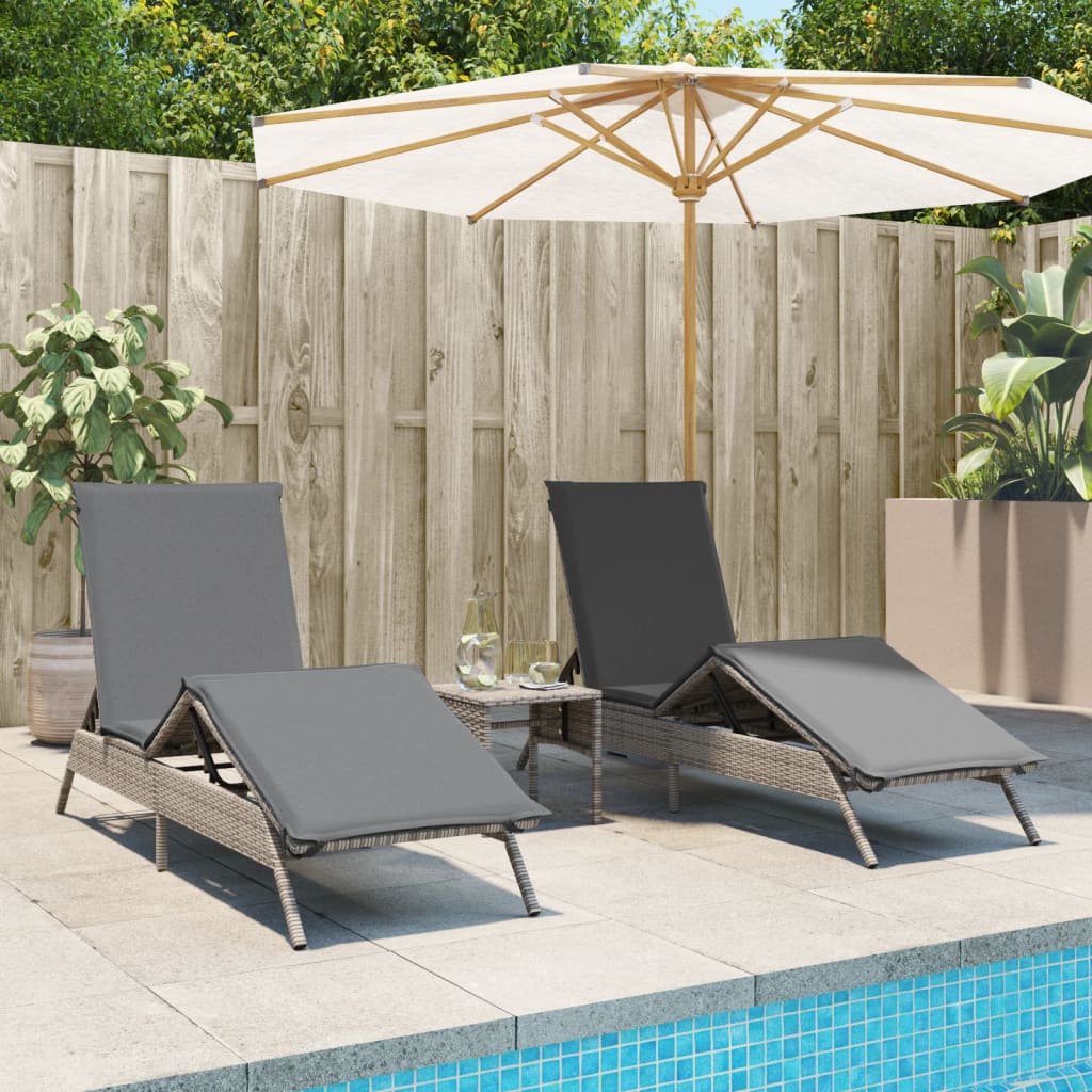 Lettini Prendisole 2 Pz Con Tavolino In Polyrattan