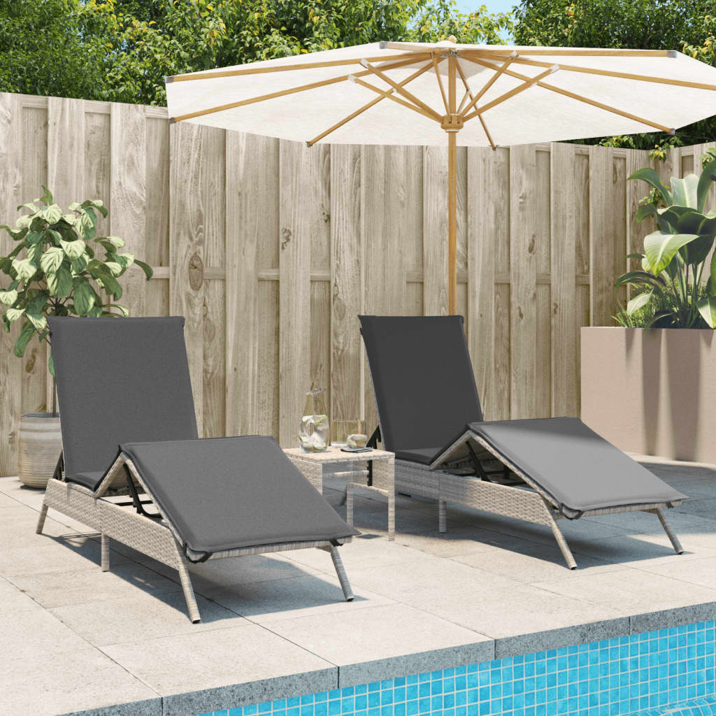 Lettini Prendisole 2 Pz Con Tavolino In Polyrattan