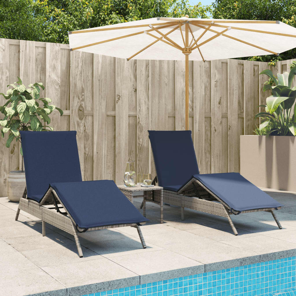 Lettini Prendisole 2 Pz Con Tavolino In Polyrattan