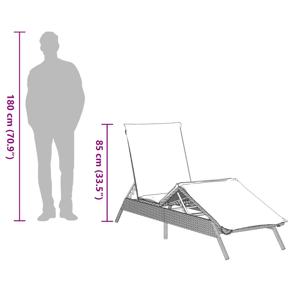 Lettini Prendisole 2 Pz Con Tavolino In Polyrattan