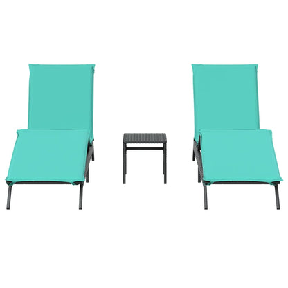 Lettini Prendisole 2 Pz Con Tavolino In Polyrattan