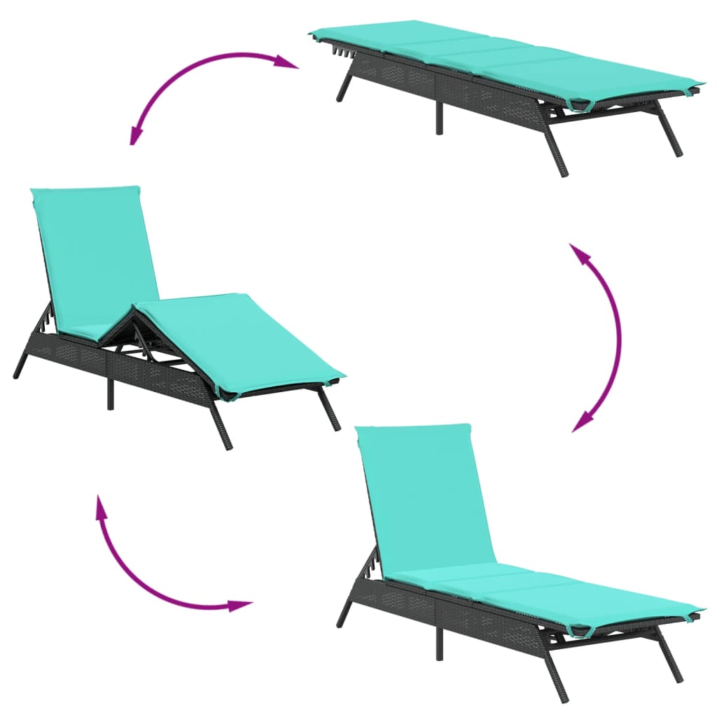 Lettini Prendisole 2 Pz Con Tavolino In Polyrattan