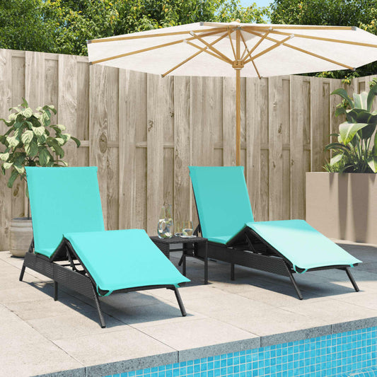 Lettini Prendisole 2 Pz Con Tavolino In Polyrattan