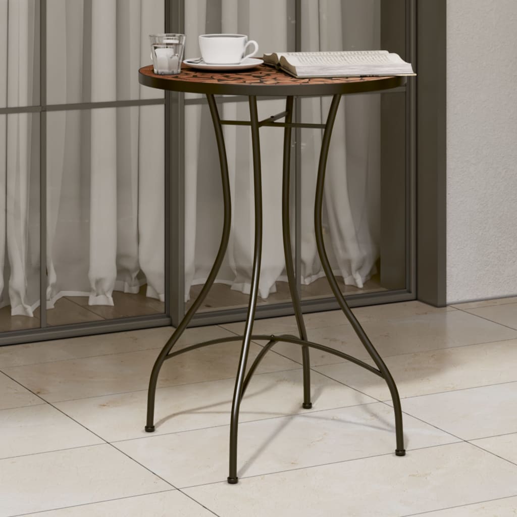 Tavolino Bistrot Con Mosaico Ceramica