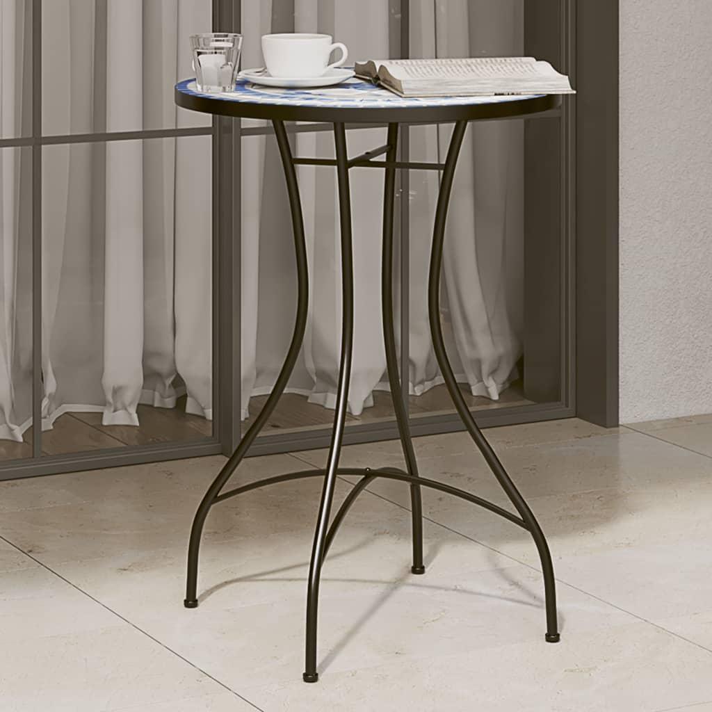Tavolino Bistrot Con Mosaico Ceramica