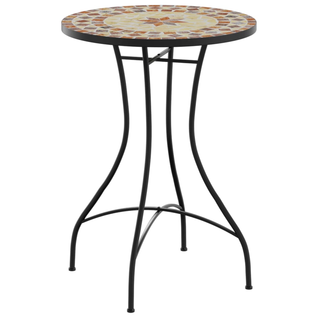 Tavolino Bistrot Con Mosaico Ceramica