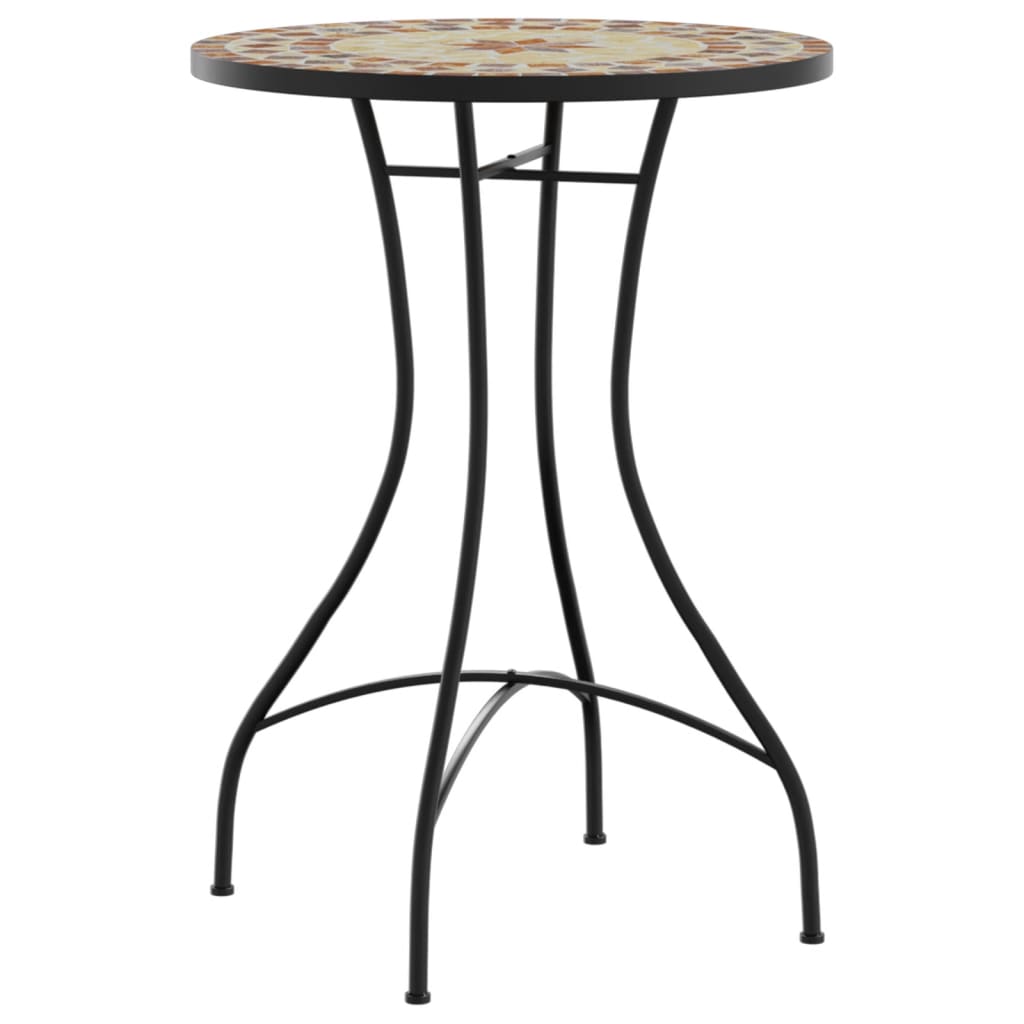 Tavolino Bistrot Con Mosaico Ceramica