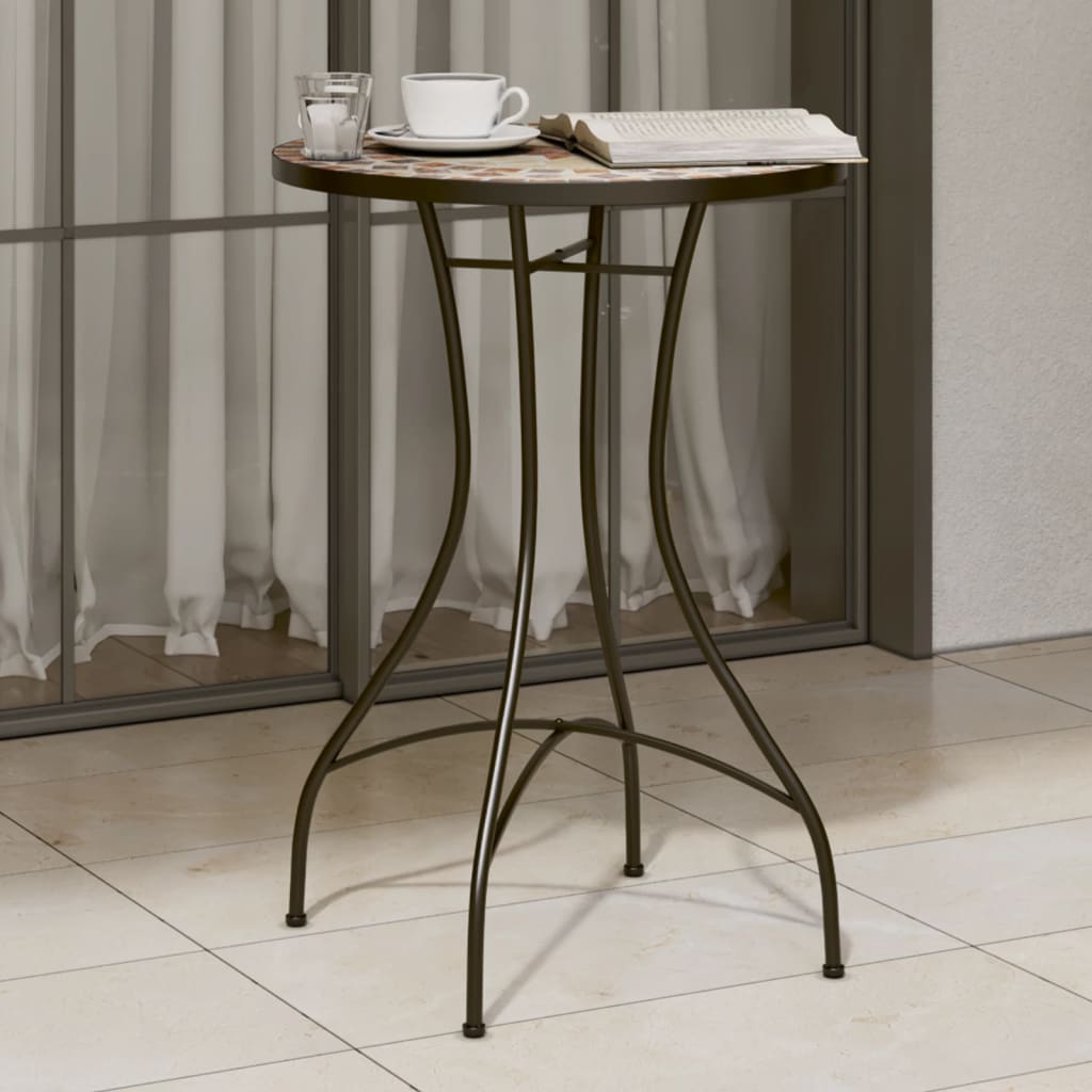 Tavolino Bistrot Con Mosaico Ceramica