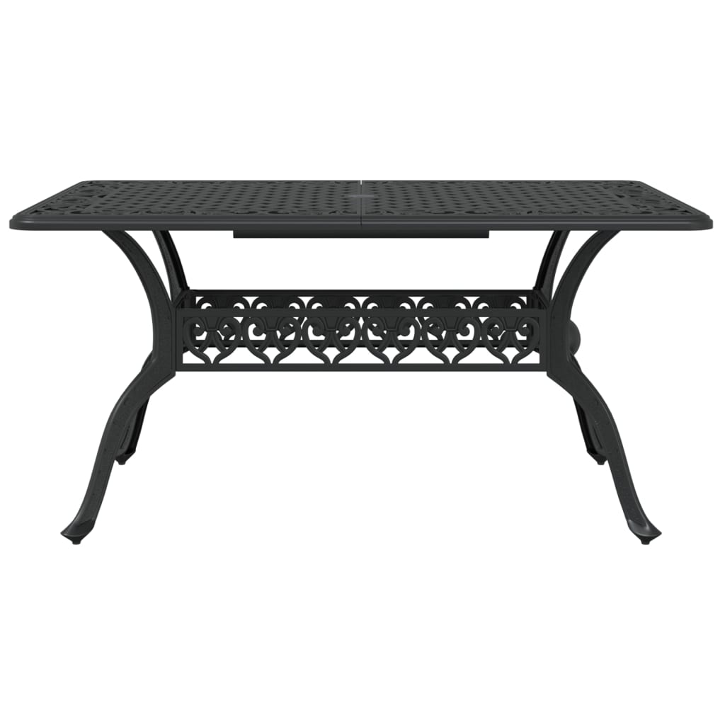 Tavolo Da Giardino 150X90X72 Cm In Alluminio Pressofuso