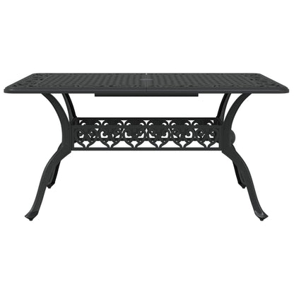 Tavolo Da Giardino 150X90X72 Cm In Alluminio Pressofuso