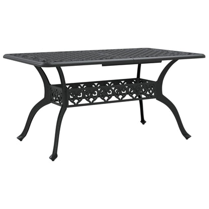 Tavolo Da Giardino 150X90X72 Cm In Alluminio Pressofuso