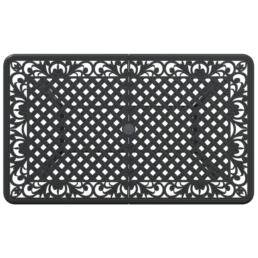 Tavolo Da Giardino 150X90X72 Cm In Alluminio Pressofuso