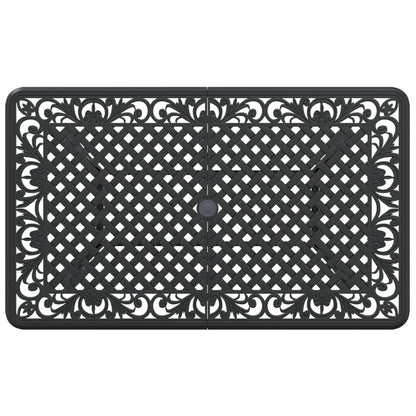 Tavolo Da Giardino 150X90X72 Cm In Alluminio Pressofuso