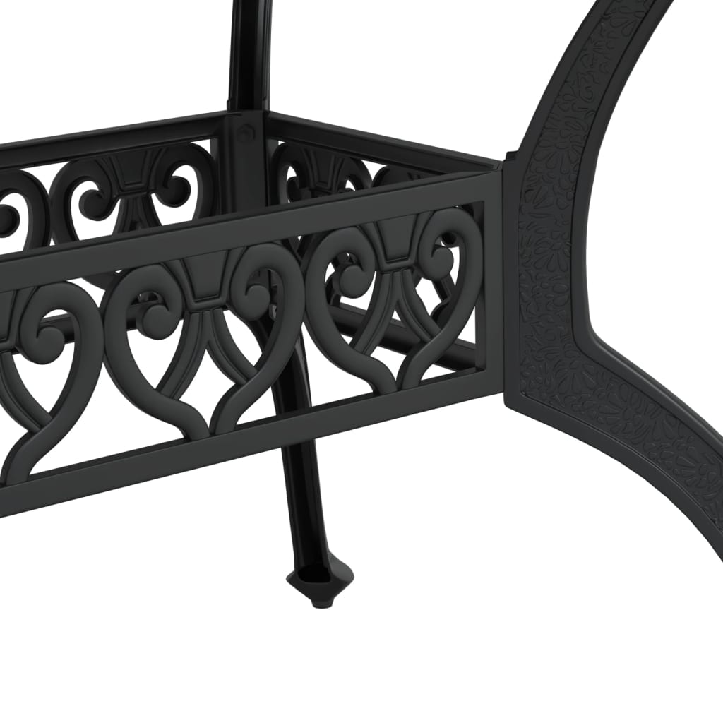 Tavolo Da Giardino 150X90X72 Cm In Alluminio Pressofuso