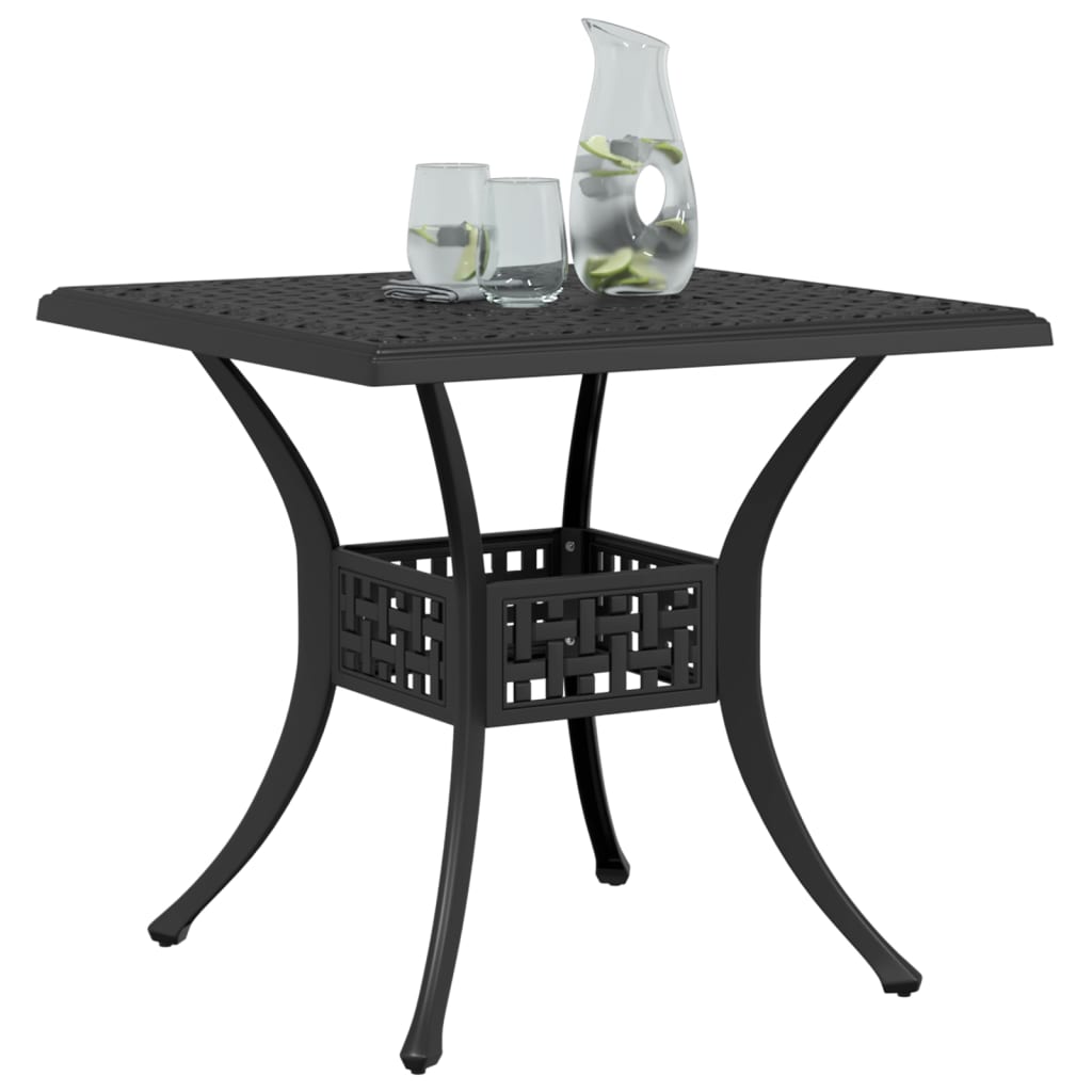 Tavolo Da Giardino 80X80X75 Cm In Alluminio Pressofuso