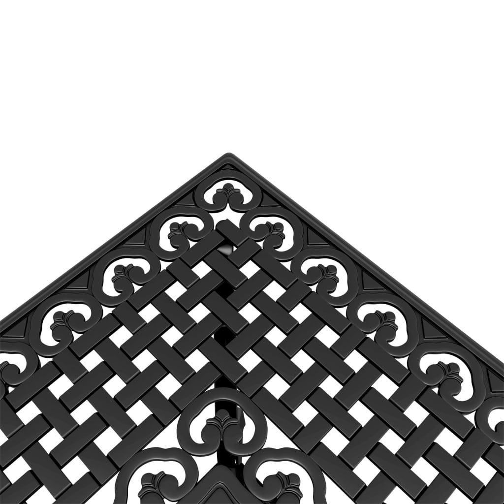 Tavolo Da Giardino 80X80X75 Cm In Alluminio Pressofuso