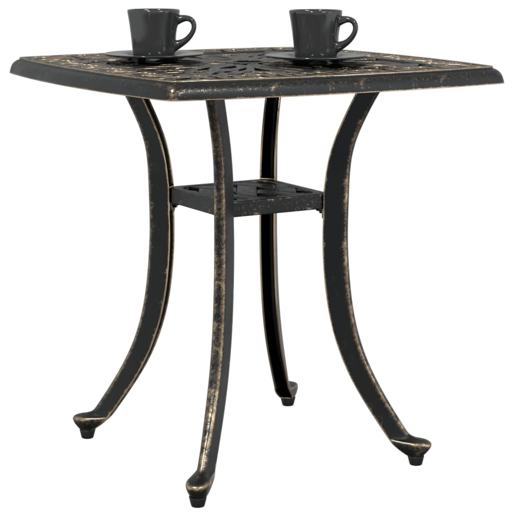 Tavolo Da Giardino 53X53X53 Cm In Alluminio Pressofuso