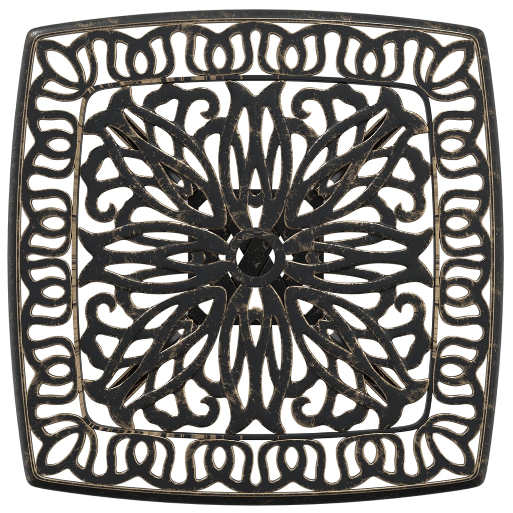 Tavolo Da Giardino 53X53X53 Cm In Alluminio Pressofuso