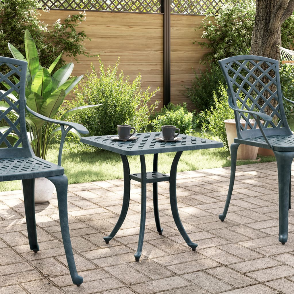 Tavolo Da Giardino 53X53X53 Cm In Alluminio Pressofuso