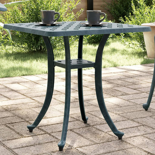 Tavolo Da Giardino 53X53X53 Cm In Alluminio Pressofuso
