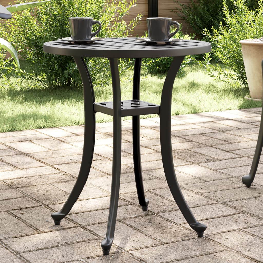 Tavolo Da Giardino Ø48X53 Cm In Alluminio Pressofuso