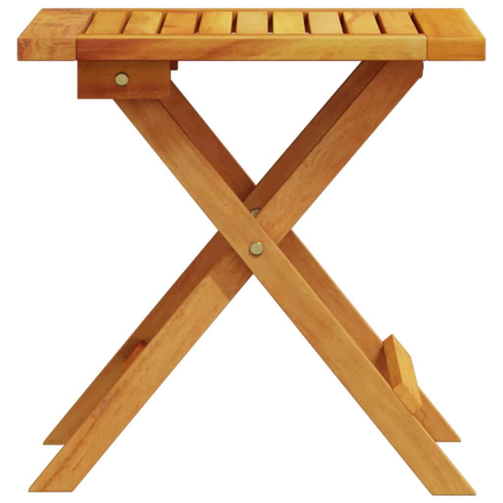 Tavolino Da Giardino 40X40X40 Cm In Legno Massello Di Acacia
