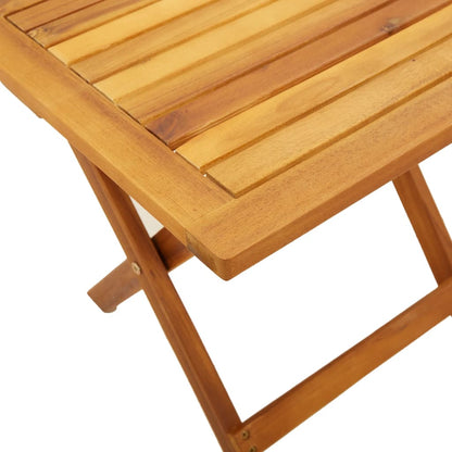 Tavolino Da Giardino 40X40X40 Cm In Legno Massello Di Acacia