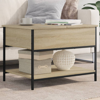 Tavolino Salotto 70X50X50Cm Multistrato Metallo